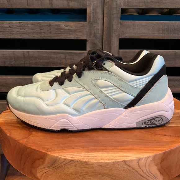 Puma satin sneakers sz 6 Seafoam Green. - Picture 3 of 6